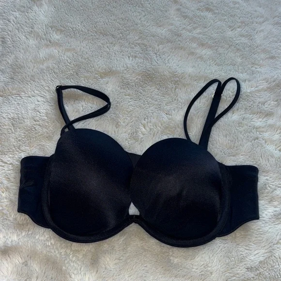 Victoria’s Secret Strapless Push-Up Bra – Size 34A | Black | Everyday Luxe | - Picture 2 of 8